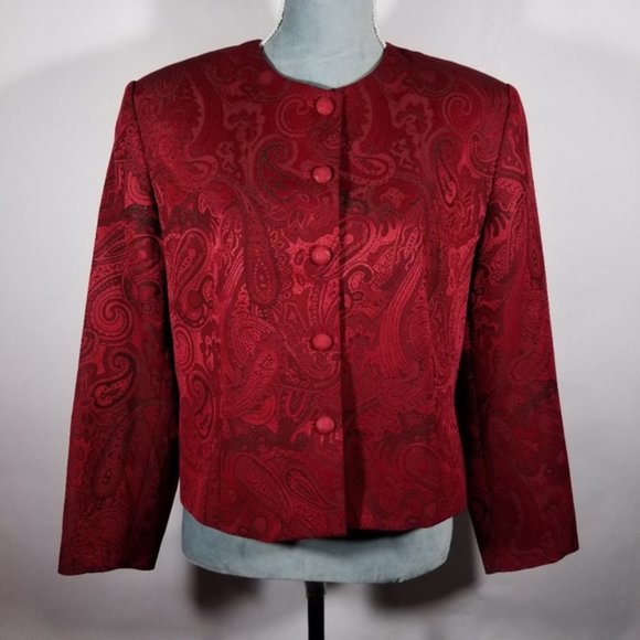 Nygard Collection Beautiful Red Formal Jacket - Picture 1 of 8
